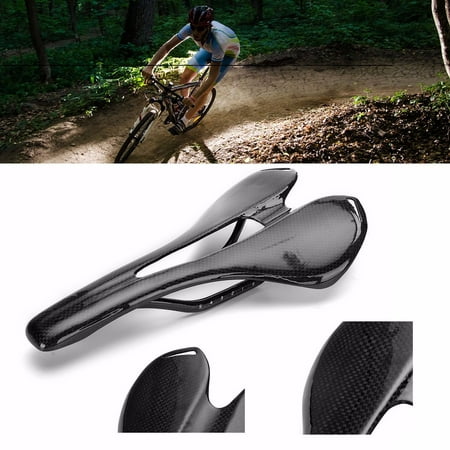 Ultralight Full Carbon Fiber 3K MTB BMX Road Mountain Hollow Bike Bicycle Cycling Comfort Cushion Pad Saddle