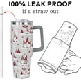 thumbnail image 4 of Christmas Gifts 40 oz Tumbler with Handle and Straw Lid,Cute Gifts for Women Winter Gnome Vacuum Insulated Leak Proof Tumbler,Holiday Accessories Stainless Steel Coffee Cup Mug (Red), 4 of 7