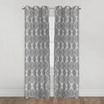 thumbnail image 1 of Mainstays Ogee Print 84" Light Filtering Drapery Grommet Window Curtains Panel, 1 of 6