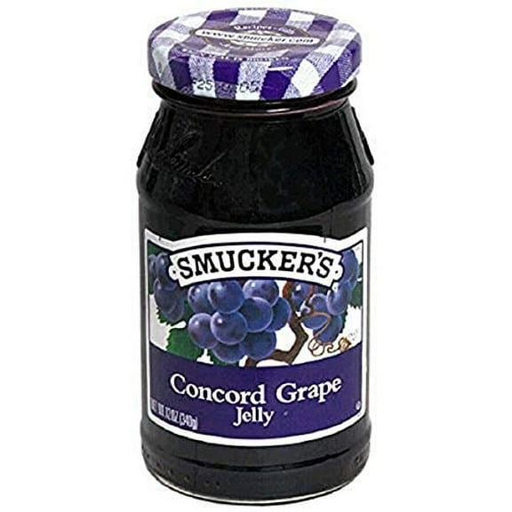 Smucker's Concord Grape Jelly, 12 oz, 2 Pack
