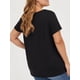 thumbnail image 3 of Plus Size Women's Vintage Western Cowboy T-Shirt - Black "BLESSED" Graphic Tee with Leopard Print Hat Design, Casual Round Neck, Machine Washable for Spring/Summer, Everyday Fashion | Vintage Cowboy, 3 of 6
