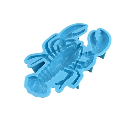 

Bakery Tools Pastry Tools Semi Stereoscopic Plastic Dripping Mould For Lobster Pendant DIY Crawfish Wall Decoration Pendant Table Decoration Silicone Mould Blue