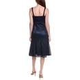 thumbnail image 2 of Gracia womens  Mesh Sleeveless Bodycon Fish Tail Dress, m, Navy, 2 of 3