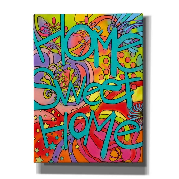 Epic Graffiti 'Home Sweet Home' by Dean Russo, Canvas Wall Art, 40"x54"
