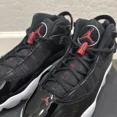 thumbnail image 4 of Ni - ke Air Jordan 6 Rings 323419-064 Sneaker Kids Boys Black GS Basketball Shoes EF91, 4 of 5