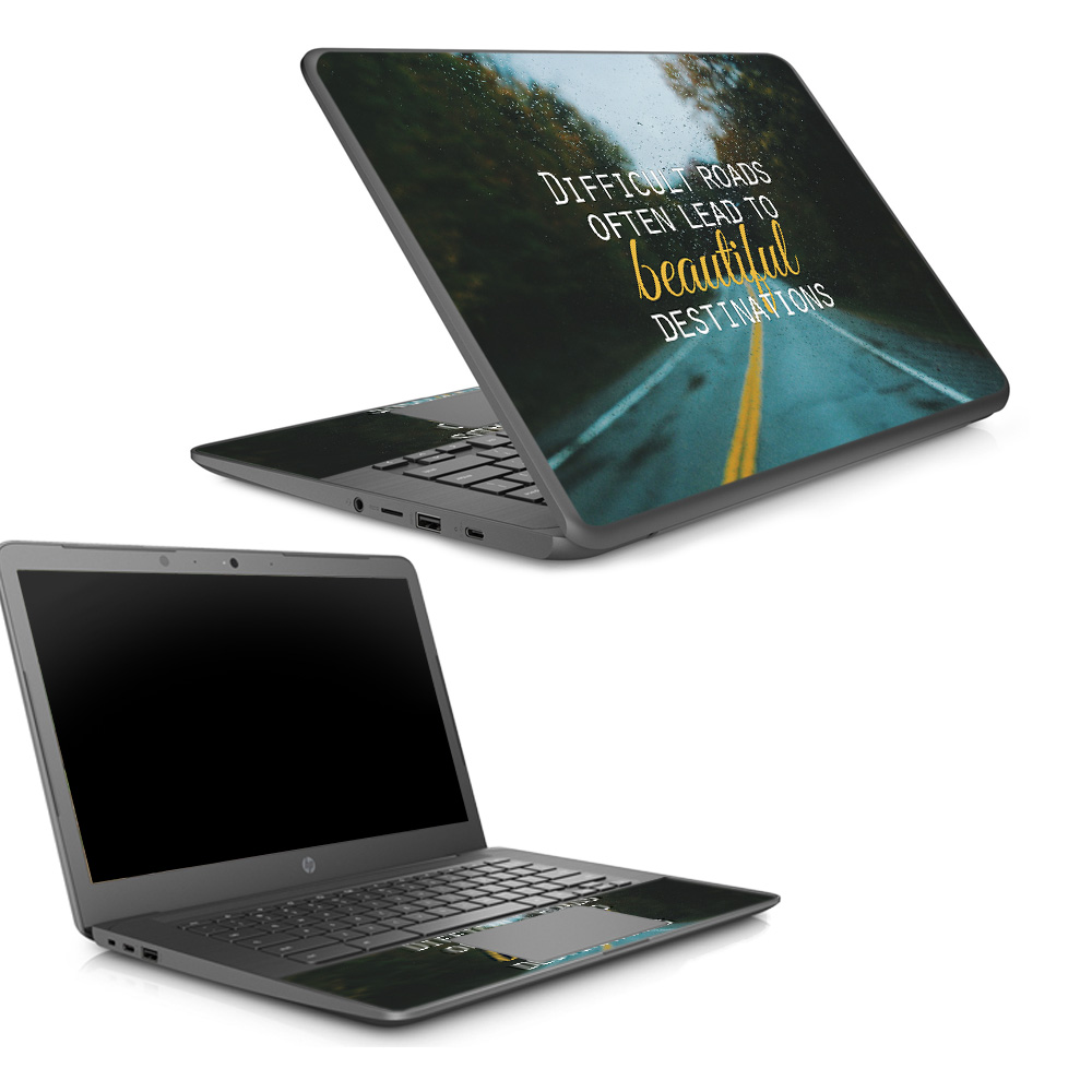 Skin Decal Wrap for HP Chromebook 14 G5 sticker Difficult Roads