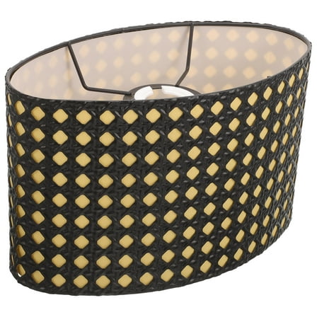 OUNONA Metal Lamp Shade E14/E27 Replacement Lamp Shade Hollowed Oval Lamp Shade Cover