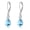 Blue, variant on Teardrop Leverback Earrings 925 Sterling Silver Rainbow CZ Crystal Dangle Earingings Drop for Women Teens Valentines Day Vintage Jewelry Gifts