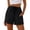 Black, variant on AHTJRT Drawstring Shorts for Women Casual Solid Color Shorts with Pockets Elastic Waist Cooling Lightweight Summer Lounge Pajama Shorts Wine XL