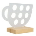 thumbnail image 3 of Soporte Para Cápsulas De 8 Agujeros, Soporte De Exhibición De Cápsulas De Café De Estabilidad Acrílico Resistente Al Desgaste Ligero Para El Hogar Para La Tienda De Postres ANGGREK Acrylic Capsule Coffee Holder, 3 of 8