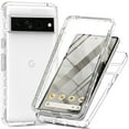 thumbnail image 6 of for Google Pixel 8 Gradient Clear Case with Built-in Screen Protector, Crystal Clear Not Yellowing Case Military Grade Full Body Shockproof Phone Cover for Google Pixel 8, Clear, 6 of 6