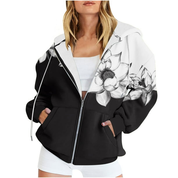 Walmart womens best sale zip up hoodies