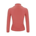 thumbnail image 5 of Dyfzdhu Turtleneck Sweaters for Women Slim Fit Lightweight Long Sleeve Undershirt Warm Knitted Pullover Red, 5 of 9