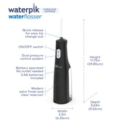 Waterpik Cordless Express Portable Water Flosser with 2 Settings, 2 Tips, ADA Accepted, Black (Packaging May Vary)