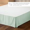 thumbnail image 6 of Tailored Pleated Bed Skirt Box Spring Frame Cover Dust Ruffle in Aqua for Cal King Size Bedding by Comfort Canopy, 6 of 12