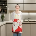 thumbnail image 3 of Luxtrada Christmas Aprons Christmas Santa Claus Apron Christmas Kitchen Apron for Christmas Party Chef Cooking, 3 of 9