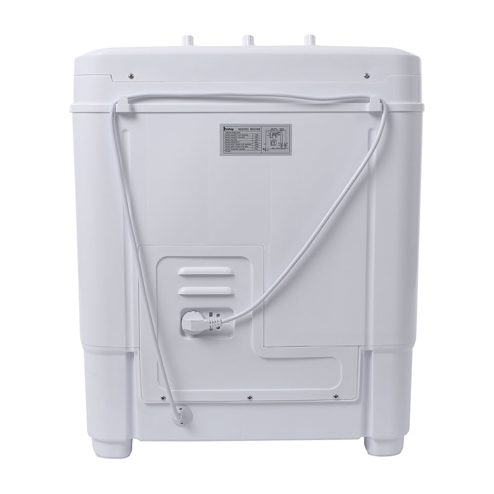 14.3(7.7 6.6)lbs Semi-automatic Gray Cover Washing Machine