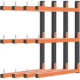 thumbnail image 1 of Lumber Rack WallMounted Lumber Storage Rack Heavy Duty Wood Storage Racks with Level System Lb Durable Garage Wood Organizer Orange Lumber Metal Racks for Indoor and Outdoor (, 1 of 7