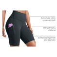 thumbnail image 4 of Shorts CRZ YOGA Butterluxe tiro alto con bolsillos 20 cm verde oscuro, 4 of 7