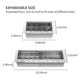 thumbnail image 4 of Over the Sink Colander Strainer Basket Stainless Steel, 4 of 5