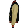 thumbnail image 4 of Holloway Sportswear XL Varsity Jacket Black/Cream/Burnt Orange 224183, 4 of 4