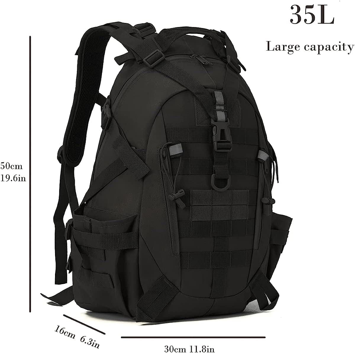 Military Tactical Backpack Large Army Rucksack Molle Bug Out Bag Assault Pack Outdoor Camping Hunting Laptop Daypack