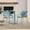 Sky Blue, variant on Christopher Knight Home Modern Outdoor Patio Dining Chairs Set of 2, Plastic Iron Frame, Sky Blue