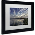thumbnail image 2 of Trademark Fine Art 'Boundary Bay Sunset' Canvas Art by Pierre Leclerc, White Matte, Black Frame, 2 of 4