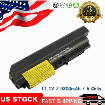 Battery for Lenovo ThinkPad R61 T61 T400 R400 T61 R61 14.1" Widescreen 41U3198