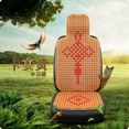 thumbnail image 3 of 1 funda universal para asiento de coche, transpirable, fresca y de verano, con masaje relajante, protector para silla con almohada para la cintura, 3 of 5
