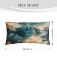 thumbnail image 3 of Disketp Mountain Lotus Serenity Pillowcase, Queen Size Pillow Cases for Bedroom,Office,Sofa, Pillow Cover with Envelope Closure - 20x36in, 3 of 7