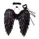 thumbnail image 5 of Disfraz de hada con alas de ángel jinwen para cosplay Negro 55cmx55cm, 5 of 8