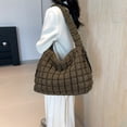 thumbnail image 4 of Bolso Hombro para Mujer Puffers Acolchados Hobo Bolsas Gran Capacidad Viajes Al Aire Libre, 4 of 9