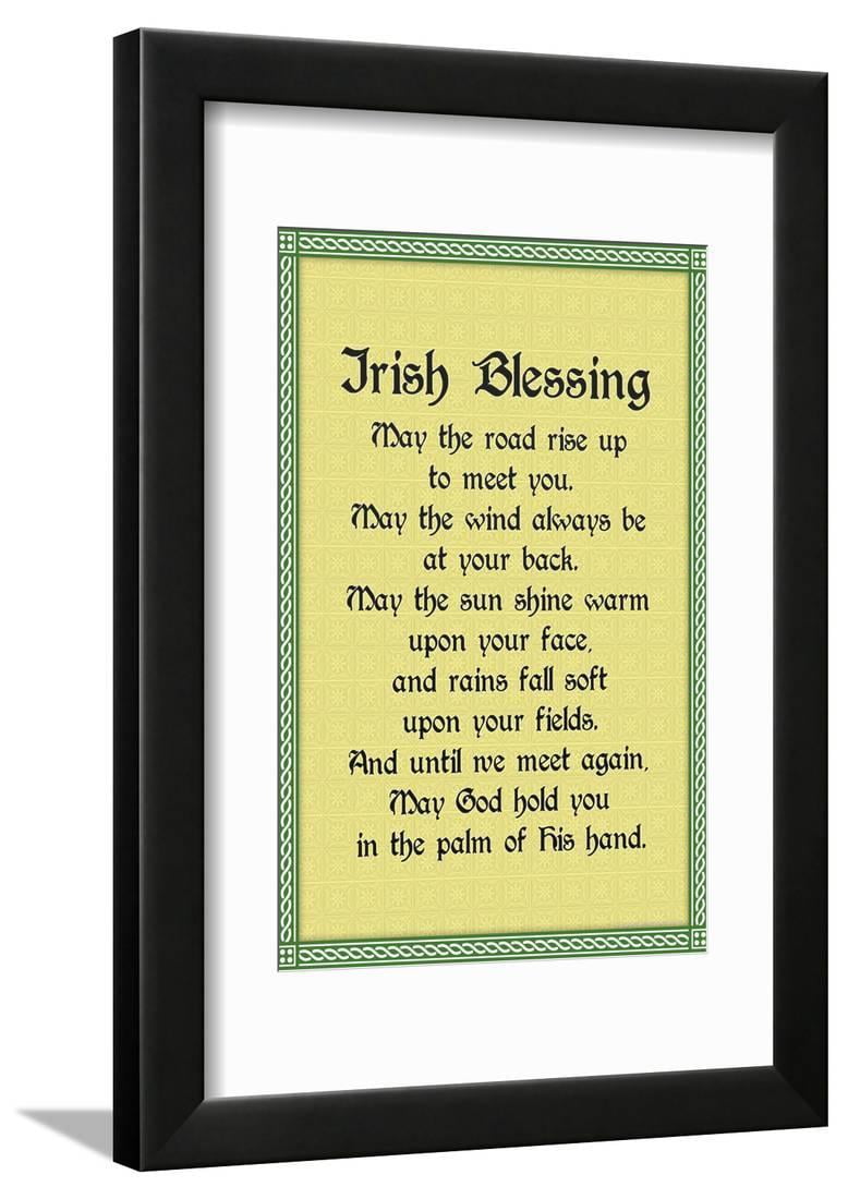 Irish Blessing Framed Print Wall Art Sold by