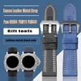 thumbnail image 2 of Correa de reloj de lona de nailon de 24 mm y 26 mm para Panerai 00984 985 Luminor, accesorios, pulsera, correa de reloj negra y azul, herramientas gratuitas, 2 of 5