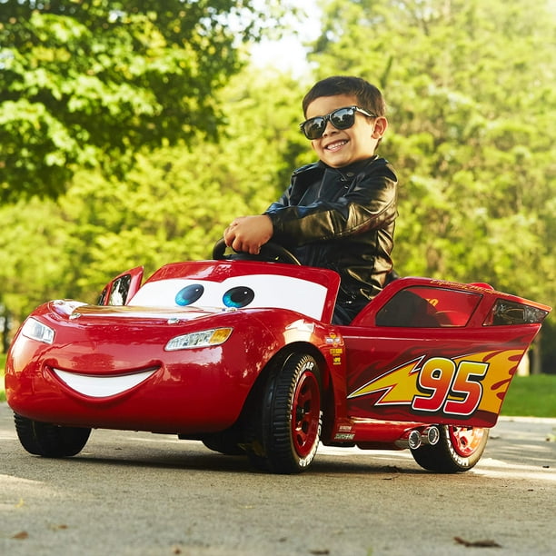 Disney Pixar Cars 3 Lightning Mcqueen 6v Battery Powered Ride On By Huffy Walmart Com Walmart Com