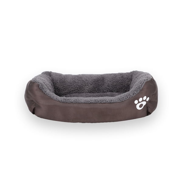 Nido para gatos de color caramelo con huella de color para mascotas, nido para gatos, cálido para invierno, almohadilla grande para perros