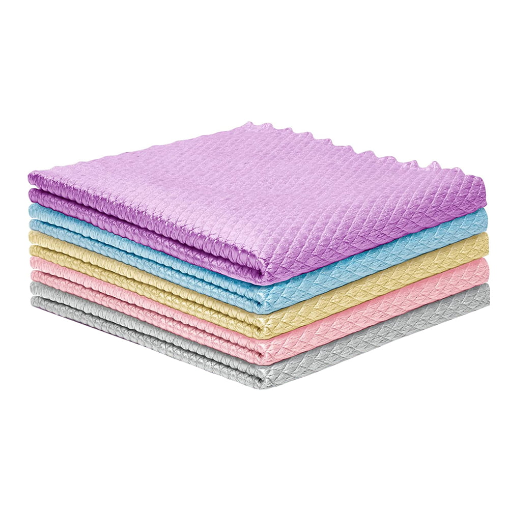 5PCS/Set Cooking Cleaning Rag Floor Washing Multicolour Fish Scale Cloth 
