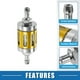 thumbnail image 3 of Filtros de combustible en línea universales para gasolina de Unique Bargains para motores pequeños, bicicletas, ATV, tono dorado, tono plateado, 3 of 6