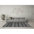 thumbnail image 3 of Ahgly Company Indoor Square Oriental Gray Modern Area Rugs, 5' Square, 3 of 4