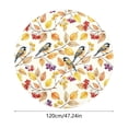 thumbnail image 3 of Fall Pumpkin Round Tablecloth Thanksgiving Harvest Outdoor Tablecloth Waterproof Table Cover for Picnic Dinner Party Decor 47 In D, 3 of 6
