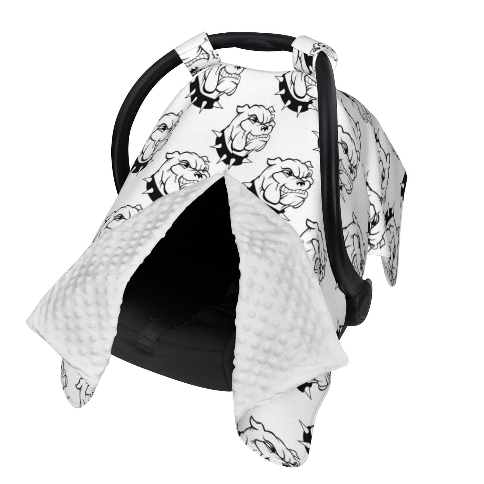 Naloa Cool Dog Baby Car Seat Cover, Breathable Baby Carrier Cover, Multiuse Baby Carrier Cover & Nursing Breastfeeding Cover