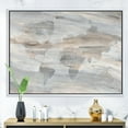 thumbnail image 2 of Designart ' Misty World Map ' Glam Map Framed Canvas, 2 of 3