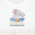 thumbnail image 4 of Inktastic My Great Grandma Loves Me to the Moon and Back Elephant Girls Baby Dress, 4 of 5