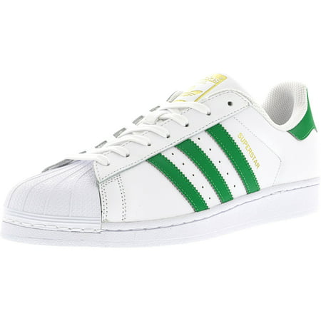 Adidas Men's Superstar Foundation Ftw White / Green Gold Metallic Ankle-High Fashion Sneaker - (The Best Adidas Shoes Ever)