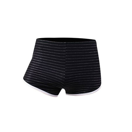 

Dadaria Underwear Men Men Underwear Low Waist Fashion Color Stripes Comfortable Erotic Panties Black XL Men