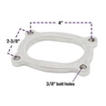 thumbnail image 4 of Granatelli Motor Sports 302300 Oval Exhaust Flange, Stainless, 3", 4 of 5