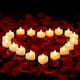 thumbnail image 1 of Set de velas y pétalos de rosa artificiales Amagic con 24 corazones LED, 1 of 9