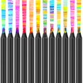 thumbnail image 1 of Lápices de colores Hapikalor Rainbow Jumbo de 12 colores para arte, 1 of 8