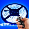 thumbnail image 6 of Biltek 3.3' Feet Blue 60 LEDs Bright Light Remote Control Dimmer Kit SMD3528 110V Plug - LED Strip Lighting Reading Strip Night Lamp Bulb Accent Waterproof 3528 SMD Flexible DIY 110V-220V, 6 of 7